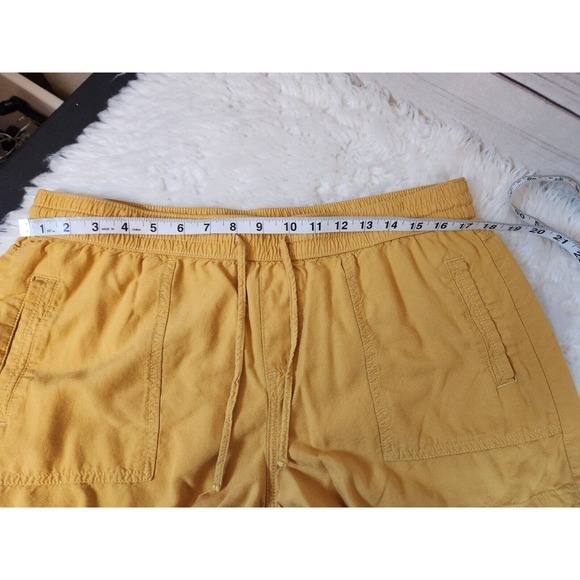 Maurices Women's Gold Elastic Drawstring Waist Pull On Short Size‎ L - Picture 5 of 7